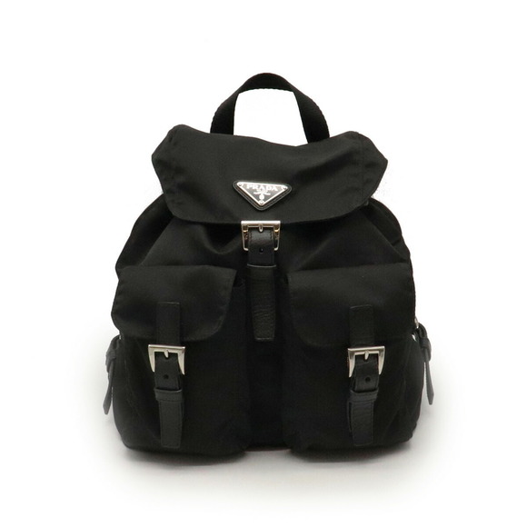 Prada Mini Backpack Nylon Leather Nero Black - Picture 1 of 9